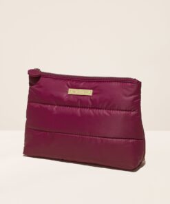 Puffy Makeup Bag   Sultry Berry