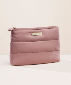 Puffy Makeup Bag   Mauve